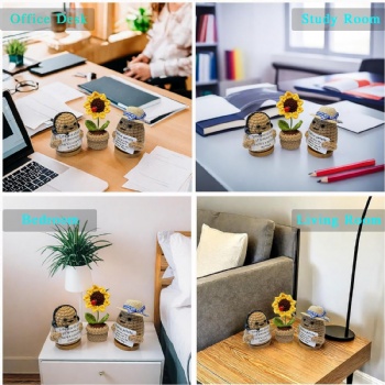 Hand Made Positive Crochet Potato Toy Set